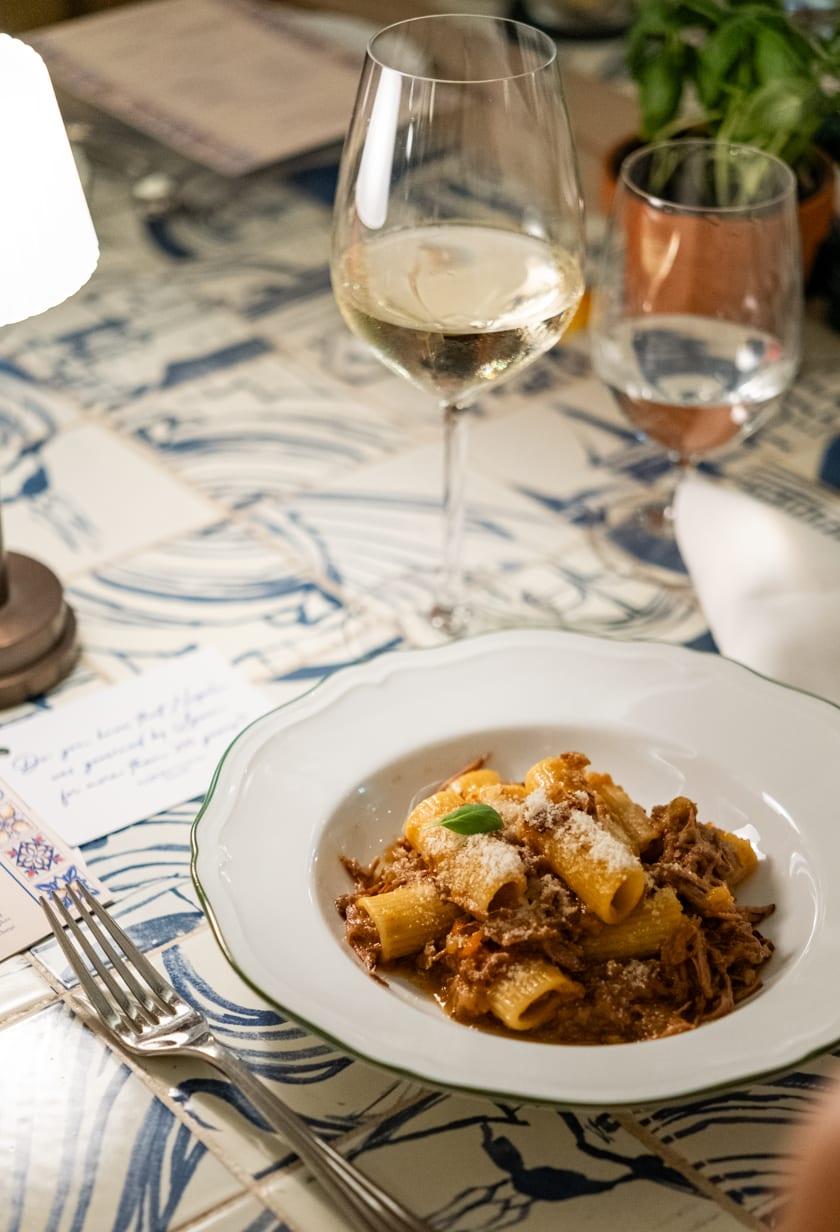 Rigatoni al ragù napoletano at Jou Jou Brasserie
